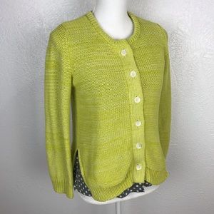 Anthro Field Flower | Button Down Sweater Layered